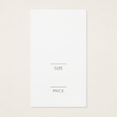 ロゴスタイリッシュと名前ホワイトウェア価格ラベル (裏面)