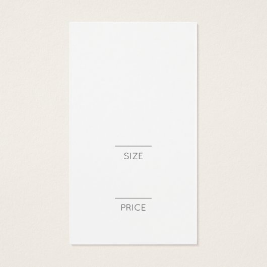 ロゴスタイリッシュと名前ホワイトウェア価格ラベル (裏面)