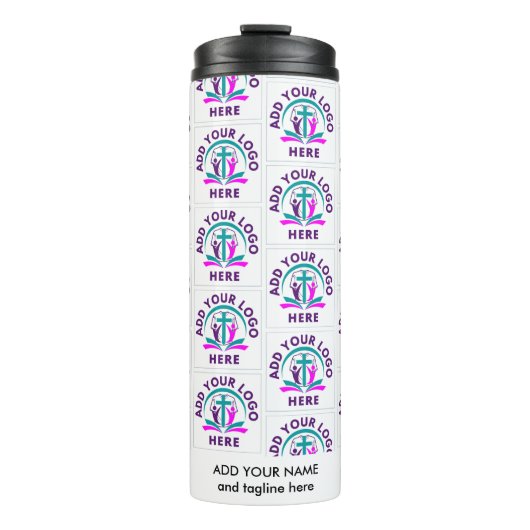 ロゴスタイリッシュビジネス教会の商品を追加する タンブラー (正面)