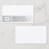 ロゴスタイリッシュ付きクリーン会社プレーンプロフェッショナル 名刺 (正面/裏面)