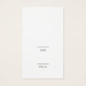 ロゴスタイリッシュ付きルビーレッドウェア価格ラベル (裏面)