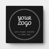 ロゴスタイリッシュ白黒デザイン フォトプラーク (正面)