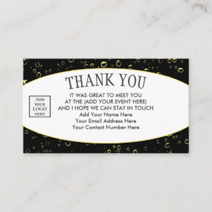 ロゴスタイリッシュTHANK YOU NETWORKING 名刺