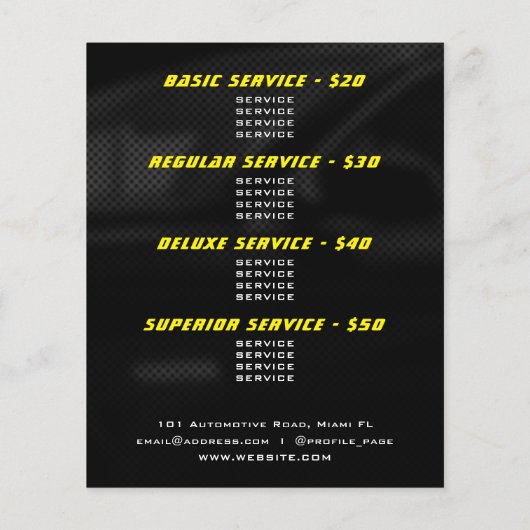 ロゴスタイルのスピードメーター チラシ (裏面)