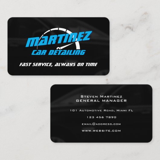 ロゴスタイルスピードメーターの名刺 名刺 (正面/裏面)