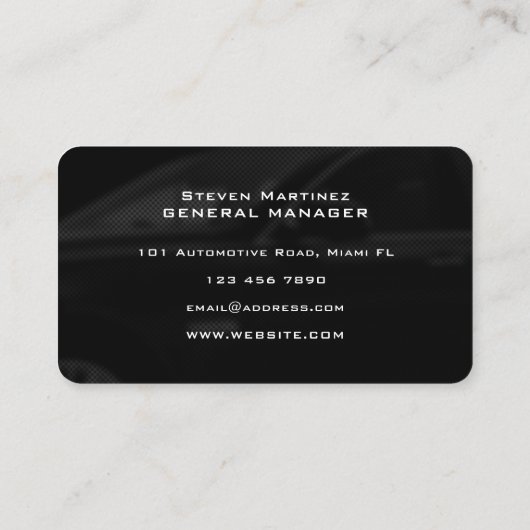 ロゴスタイルスピードメーターの名刺 名刺 (裏面)