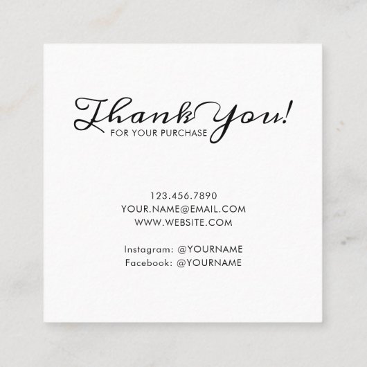 ロゴスタッドイヤリングズドードルスクエアカード10パック25 コーリングカード (裏面)