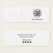 ロゴスタッドイヤリングディスプレイカードの追加 (正面&裏面)