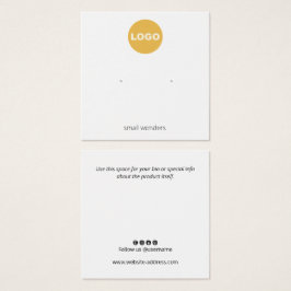 ロゴスタッドイヤリングディスプレイカードの追加