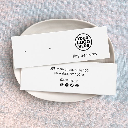 ロゴスタッドイヤリングディスプレイカードの追加