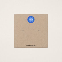 ロゴスタッドクラフトイヤリングディスプレイカードの追加