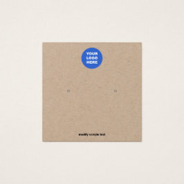 ロゴスタッドクラフトイヤリングディスプレイカードの追加