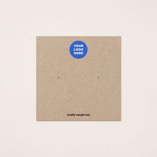 ロゴスタッドクラフトイヤリングディスプレイカードの追加 (正面)