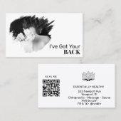 *~*ロゴスパQRカイロプラクターカイロプラクティック写真 名刺 (正面/裏面)