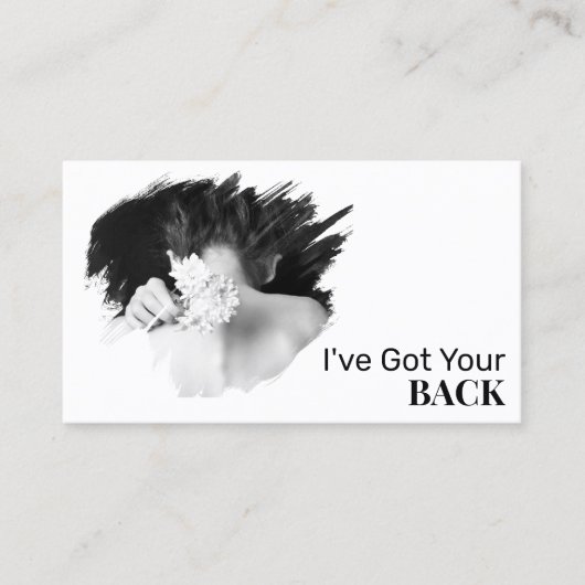 *~*ロゴスパQRカイロプラクターカイロプラクティック写真 名刺 (正面)