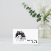 *~*ロゴスパQRカイロプラクターマッサージ写真 名刺 (スタンド正面)