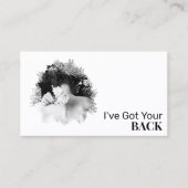 *~*ロゴスパQRカイロプラクターマッサージ写真 名刺 (正面)