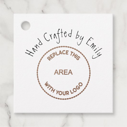 ロゴスモールクラフト事業名Webサイサンキュート フェイバータグ (正面)