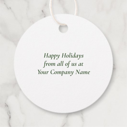 ロゴスモールビジネスマーケティングハッピーホリデーズギフト フェイバータグ (裏面)