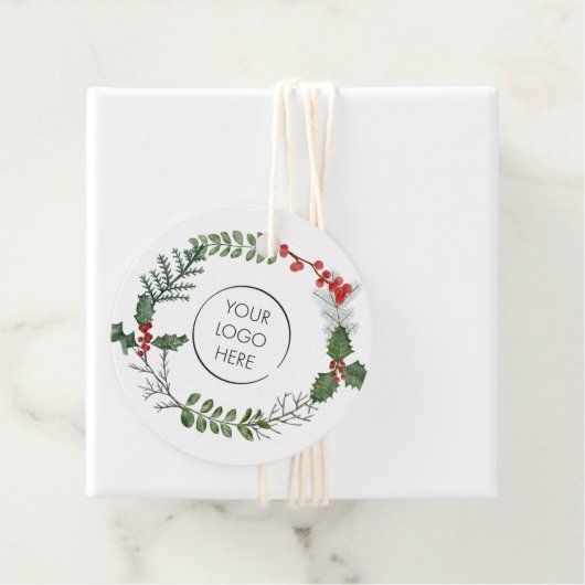 ロゴスモールビジネスマーケティングハッピーホリデーズギフト フェイバータグ (インサイチュ)