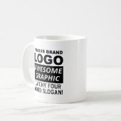 ロゴスローガンおもしろマグカップ コーヒーマグカップ (正面左)