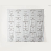 ロゴスローガン企業のビジネスブランドパタン茶 タペストリー (正面(横))