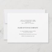 ロゴソーシャルエレガントメディアありがとうご苦労さま サンキューカード (裏面)