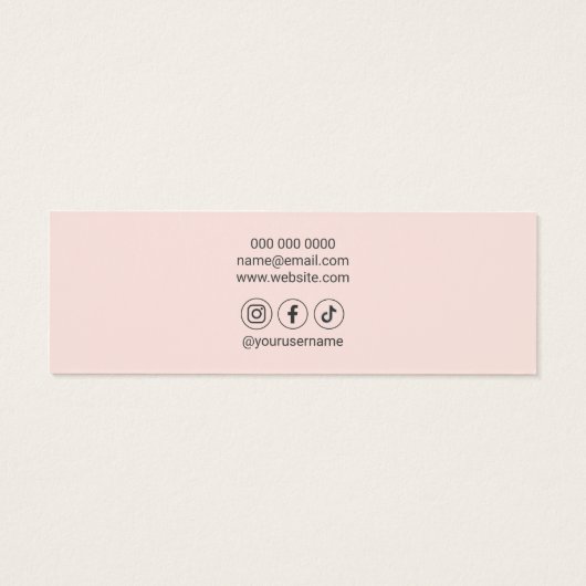 ロゴソーシャルメディアのイヤリングディスプレイ (裏面)