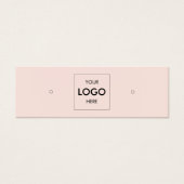 ロゴソーシャルメディアのイヤリングディスプレイ (正面)