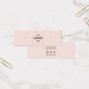 ロゴソーシャルメディアのイヤリングディスプレイ