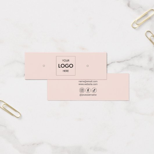 ロゴソーシャルメディアのイヤリングディスプレイ (オフィス)