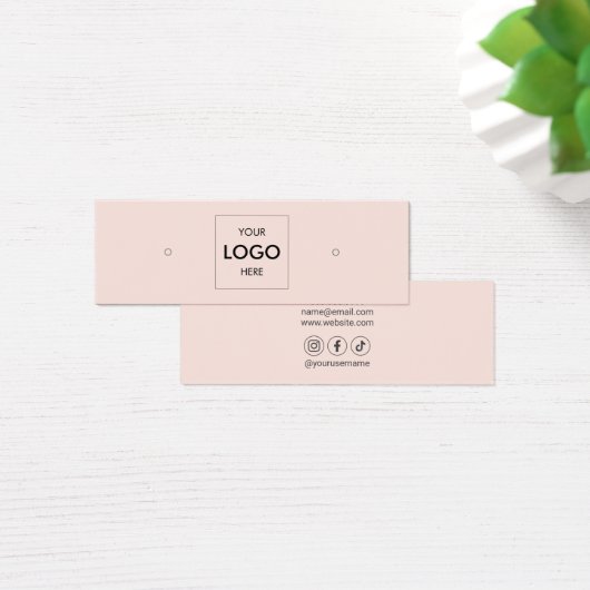 ロゴソーシャルメディアのイヤリングディスプレイ (デスク)