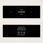 ロゴソーシャルメディアのイヤリングディスプレイ (正面&裏面)