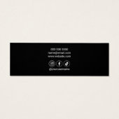 ロゴソーシャルメディアのイヤリングディスプレイ (裏面)