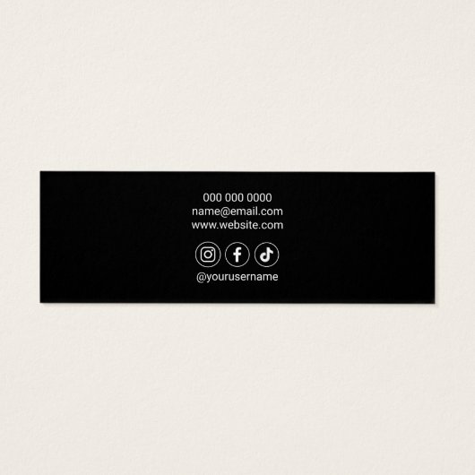 ロゴソーシャルメディアのイヤリングディスプレイ (裏面)