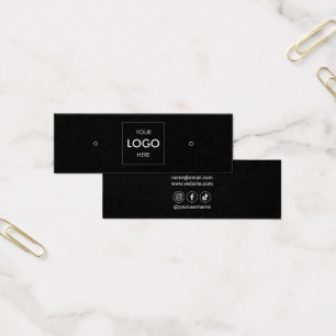 ロゴソーシャルメディアのイヤリングディスプレイ