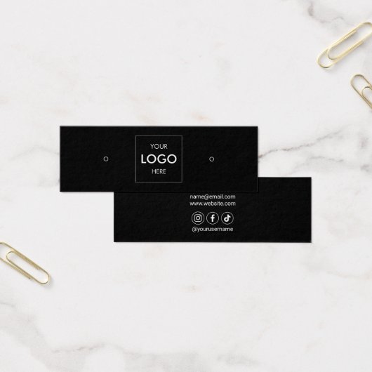 ロゴソーシャルメディアのイヤリングディスプレイ (オフィス)