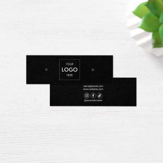 ロゴソーシャルメディアのイヤリングディスプレイ (デスク)