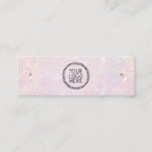 ロゴソーシャルメディアのスタッドイヤリングディスプレイカード コーリングカード (正面)