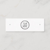 ロゴソーシャルメディアのスタッドイヤリングディスプレイカード コーリングカード (正面)