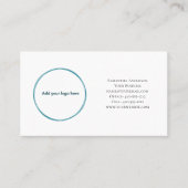 ロゴソーシャルメディアの名刺のパーソナライズ 名刺 (正面)