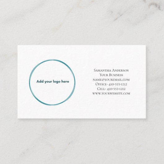 ロゴソーシャルメディアの名刺のパーソナライズ 名刺 (正面)