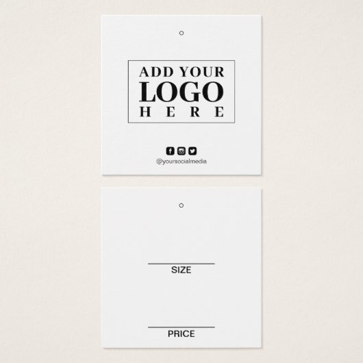 ロゴソーシャルメディアプロフェッショナルつるラベル (正面&裏面)