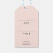 ロゴソーシャルメディアプロフェッショナルギフトラベル ギフトタグ (裏面)