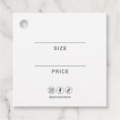 ロゴソーシャルメディアプロフェッショナルメッセージカード フェイバータグ (正面)