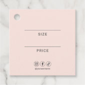 ロゴソーシャルメディアプロフェッショナルメッセージカード フェイバータグ (正面)