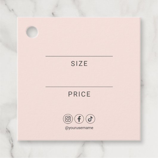 ロゴソーシャルメディアプロフェッショナルメッセージカード フェイバータグ (正面)