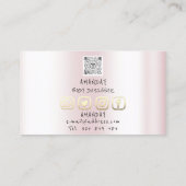 ロゴソーシャルメディアロゴQRコードホログラフィックバス 名刺 (裏面)