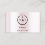 ロゴソーシャルメディアロゴQRコードホログラフィックバス 名刺 (正面)