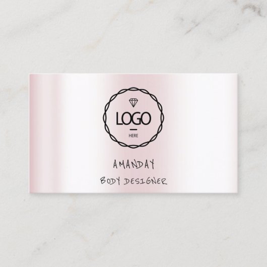 ロゴソーシャルメディアロゴQRコードホログラフィックバス 名刺 (正面)